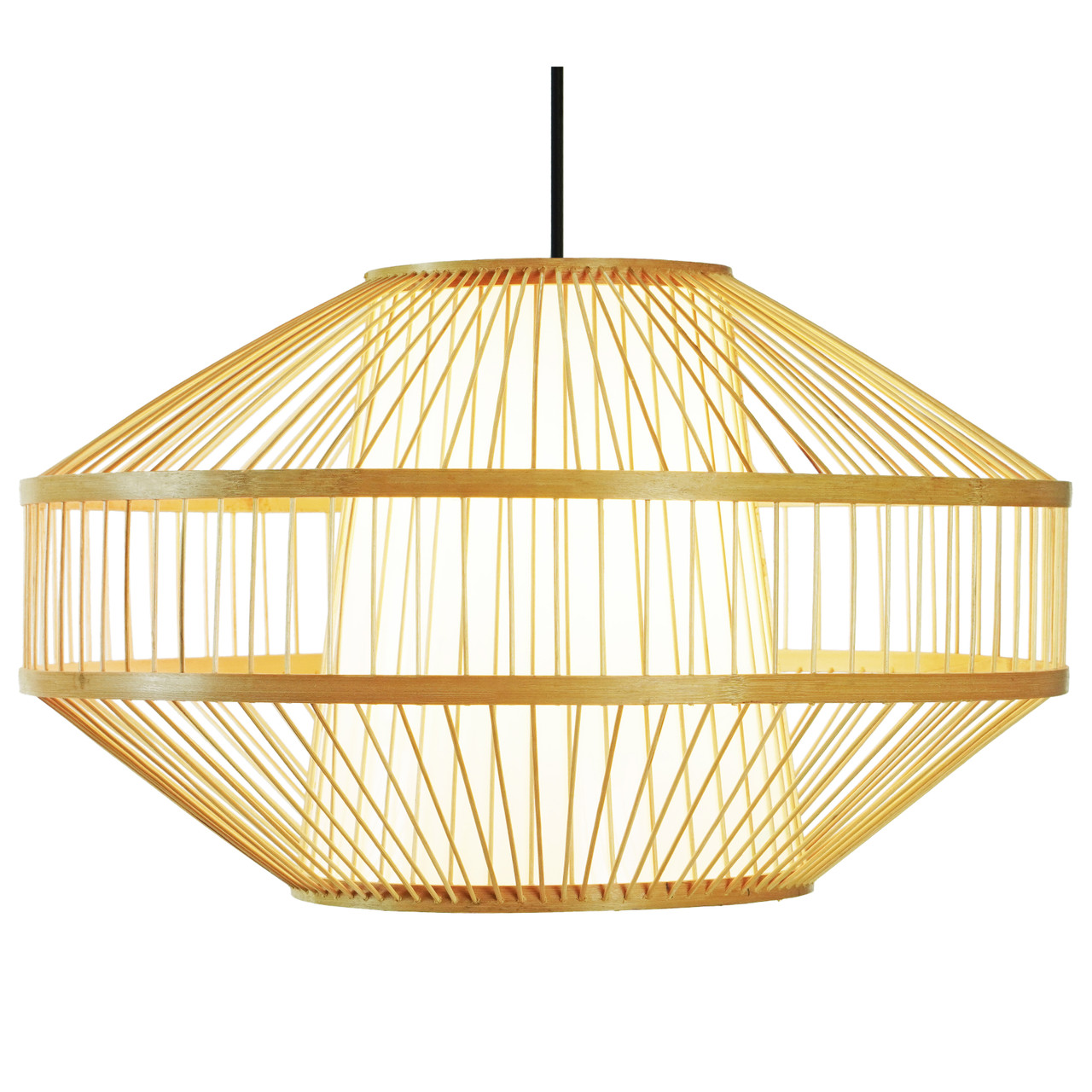 Buy Wholesale QI004232 Modern Bamboo Lantern Pendant Lamp Hanging Light