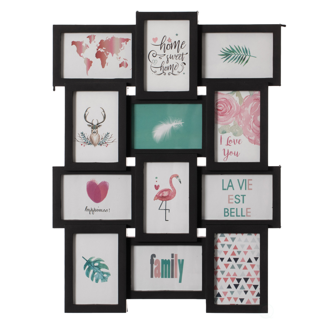Decorative Modern Wall Mounted Collage Picture Holder Multi Photo