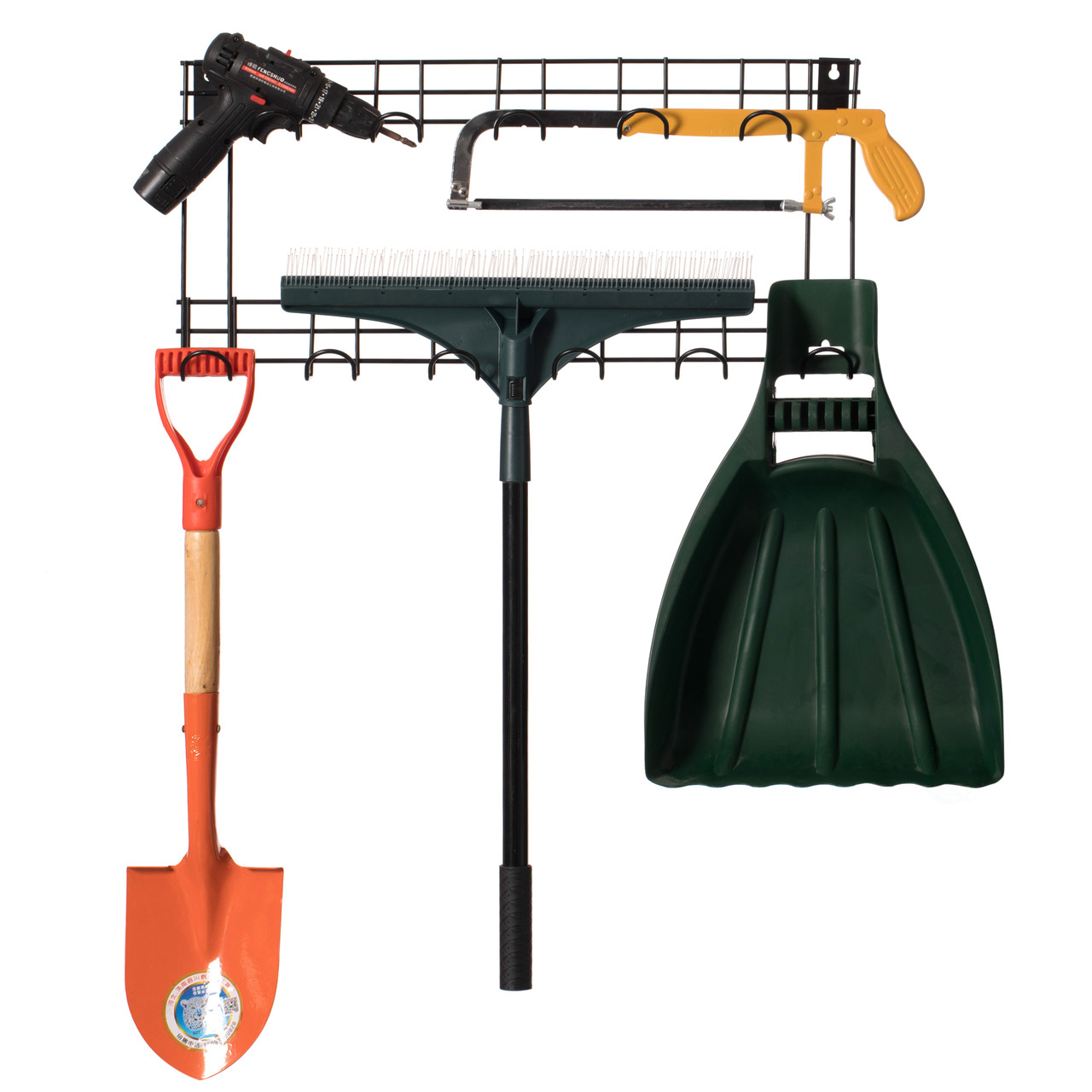 Buy Wholesale QI004529 Wall Mount Garden Tool Storage Rack Hook On