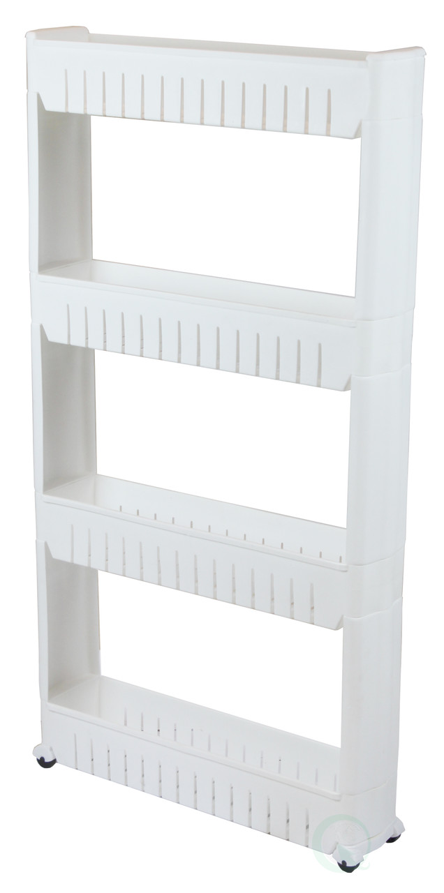Basicwise Storage Cabinet Organizer Rolling Cart