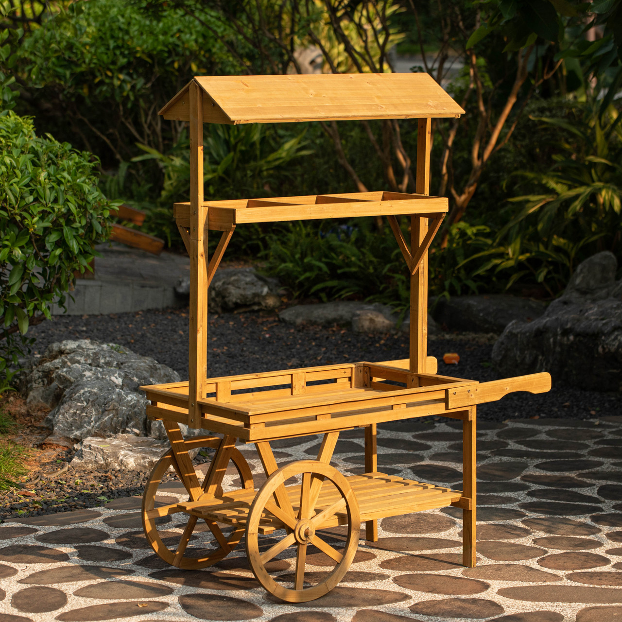 Vintiquewise Rolling Table Cart