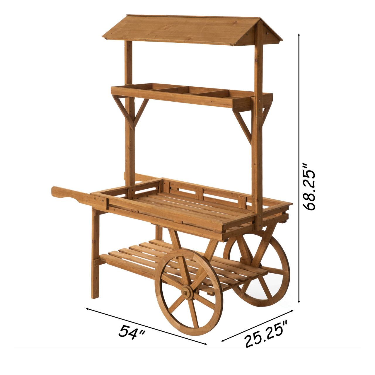 Vintiquewise Rolling Table Cart - Thumbnail 5