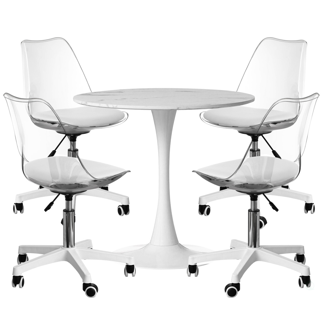 Acrylic Desk Chairs Clear Acrylic Rolling Chair Rolling Chair