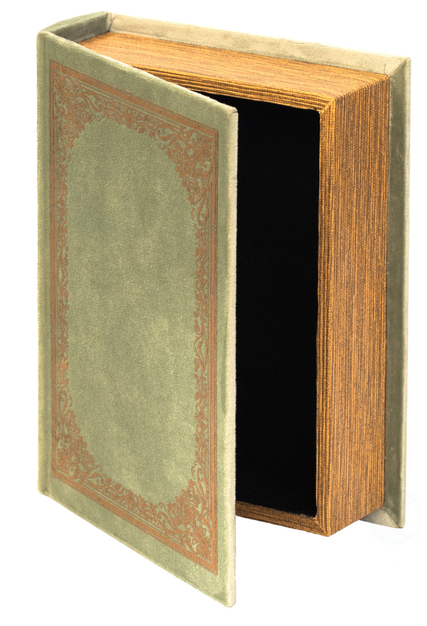 Decorative Vintage Book Shaped Trinket Storage Box - Quickway