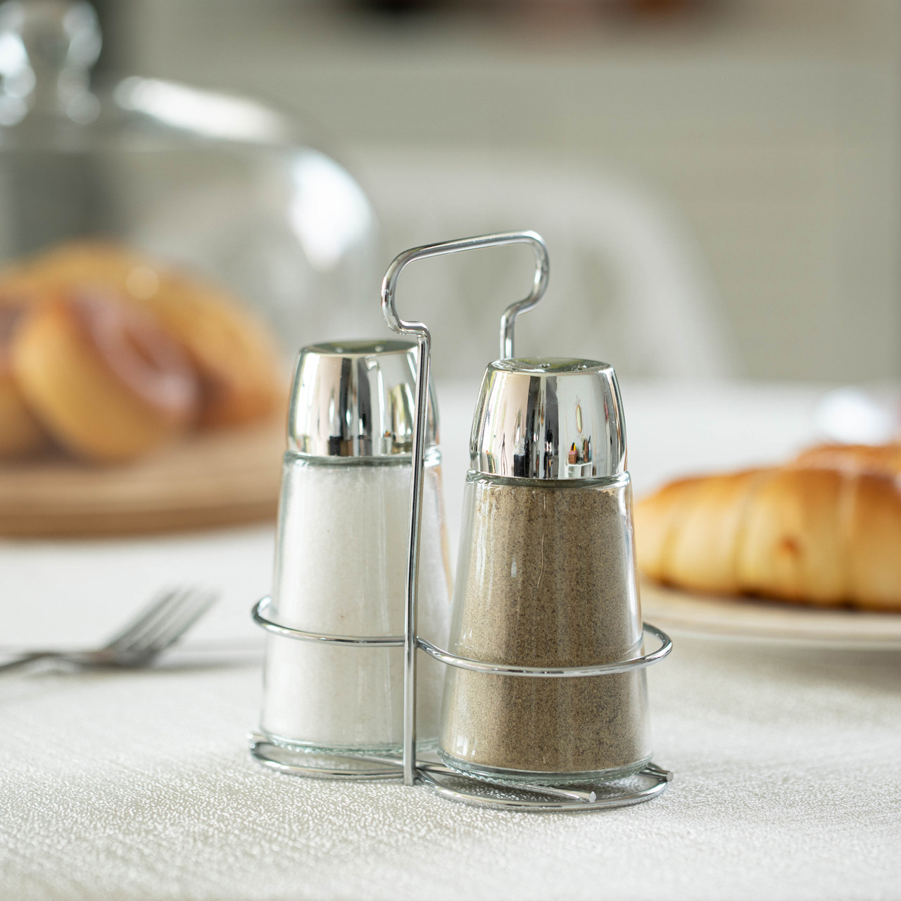 小物 supreme salt & pepper shaker Basicwise Multifunctional Glass Salt and Pepper Shaker Set with