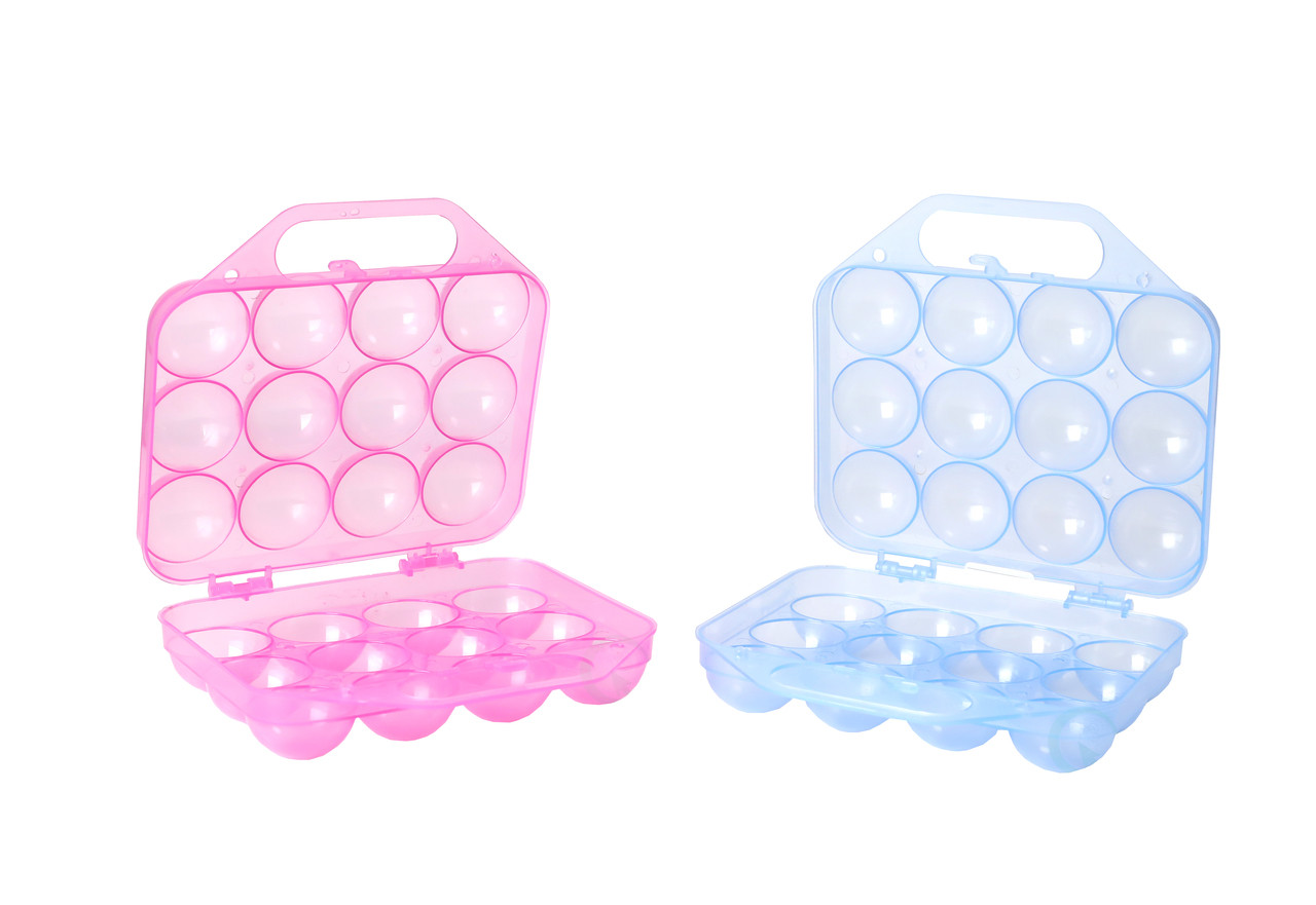 Buy Wholesale QI003329 Clear Plastic Egg Carton-12 Egg Holder Carrying Case  with Handle