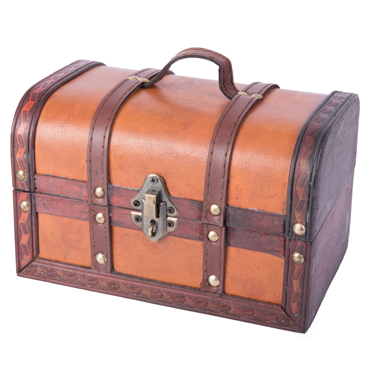 Buy Wholesale QI003006 Decorative Leather Treasure Boxes