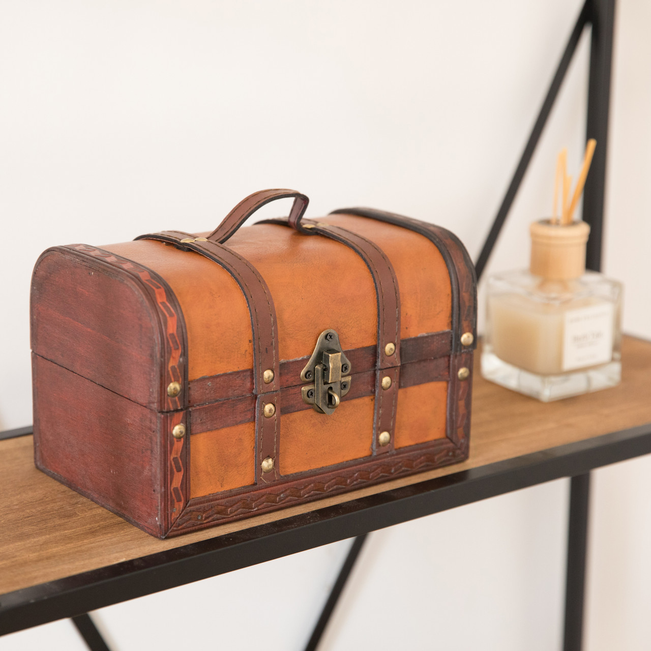 Buy Wholesale QI003006 Decorative Leather Treasure Boxes