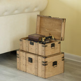 Natural Wooden Style Trunk with Handles