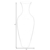 Uniquewise Tall Floor Vase, 37 Inch Bamboo Vase, Modern Vase for Dining, Living Room, Entryway, Large Flower Holder, Classic Floor Vase for Home Decor