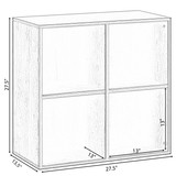 Buy Wholesale QI004416 Modern Wooden Toy Storage Bookshelf 4 Cube