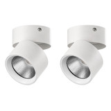 Sleek and Contemporary Aluminum Round LED Ceiling Spotlight - Adjustable Downlight with 15 Watt Cool White 4000K - Energy-Efficient Ceiling-Mounted Spot Lighting - Long-Lasting, Decorative and Modern - Ideal for Home, Office, and Commercial Spaces