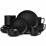 Spin Wash Dinnerware Dish Set | Mugs, Salad and Dinner Plates and Bowls Sets, High Quality Dishes with Highly Chip and Crack Resistant, Dishwasher and Microwave Safe