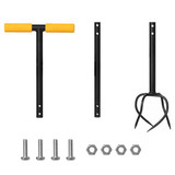 Gardenised 40-inch Lawn Twist Tiller - Soil Aerating Tool for Lawn Care, Yard and Garden Health - Perfect for Compact Soil, Grass Aeration, Lawn Revitalization with Comfortable Soft Sponge Grip