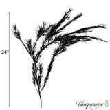 Uniquewise Real Dried Floral Decorative Bouquet Natural Melaleuca Bracteata Grass Preserved Flowers for Elegant Home Décor Wedding Centerpieces Party Arrangements & Fresh Display Accents
