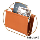 Fabulaxe Magazine Holder and Rack for Desktop, Home Office, Living Room, File Storage, Basket for Letters, Magazines, Books, and Newspapers