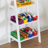 Basicwise 12-pc Plastic Storage Baskets for School Organization Teacher Essentials Desk Accessories Art Supplies Pencils Crayons Scissors Paper Clips Perfect for Classroom Home Office & Craft Room