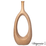 Uniquewise Fiberglass Floor Vases Modern Bohemian Ornamental Oval Design with Open Center for Entryway Living Room Bedroom Office Minimalist Home Decor Accent and  Artistic Display Piece Uniquewise Fiberglass Floor Vases Modern Bohemian Ornamental Oval Design with Open Center for Entryway Living Room Bedroom Office Minimalist Home Decor Accent and  Artistic Display Piece