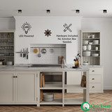 Quickway Imports 15W Surface-Mounted LED Cylinder Downlight Modern 4000K White Spotlight Black Aluminum Frame Perfect for Residential & Commercial Interiors Including Homes Offices & Retail Spaces