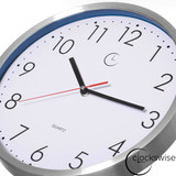 Clockswise 12" Waterproof Aluminum Wall Clock Battery Operated Precision Quartz Movement Weather Resistant Metal Frame for Indoor Outdoor Bathroom Kitchen Patio Garden Living Room Office & Home Décor