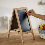 Vintiquewise Wooden A-Frame Chalkboard Sign Double-Sided Menu Board Easel for Restaurant Cafe Bar Coffee Shop Bakery Wedding Party Home Business Kitchen Countertop & Tabletop Display
