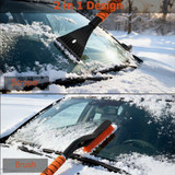 Gardenised Aluminum Snow Brush & Ice Scraper Non-Slip Foam Grip Winter Car Tool with Scratch-Free Bristles for Cars, SUVs & Trucks