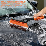 Gardenised Aluminum Snow Brush & Ice Scraper Non-Slip Foam Grip Winter Car Tool with Scratch-Free Bristles for Cars, SUVs & Trucks