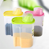 BPA-Free Plastic Food Saver-Kitchen Food Cereal Storage Containers with Graduated Cap