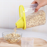 BPA-Free Plastic Food Saver-Kitchen Food Cereal Storage Containers with Graduated Cap