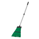 Gardenised Garden Leaf Broom with Extendable Long Handle Cleaning Tool for Yard Patio & Outdoor Maintenance Designed for Collecting Leaves Grass Clippings & Lightweight Debris on Lawn & Walkway, Green