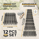 Gardenised Cat Deterrent Mats with Soft Spike Surface - Prevent Cats from Digging in Soil, Protect Plants, Furniture, Garden, Lawn, & Fence for Indoor and Outdoor Use