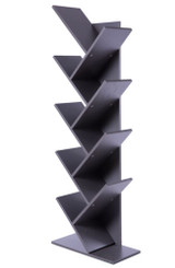 Wooden 9-Shelf Tree Magazine CD Storage Bookcase