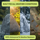 Gardenised Artificial Rock Cover – Weather-Resistant Fiberglass Garden Landscape Utility Concealer for Valves, Pumps, Irrigation Systems, Septic Covers, and Outdoor Equipment, Slate Gray Finish