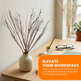Uniquewise 37-inch Silver Willow Branches for Home Decor and Events, Brown