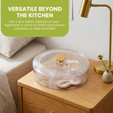 Basicwise 5-Compartment Serving Tray for Dried Fruits, Nuts, Candy &  Snacks