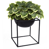Tall Metal Floor Flower Planter Holder with Stand, Modern Decorative Floor Flower Holder, Perfect for Your Entryway, Living Room, or Dining Room Decor