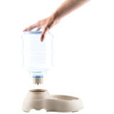 Automatic Self Dispensing Gravity Pet Feeder for Cats and Dogs - Large Capacity, Water Dispenser