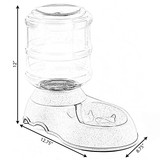 Automatic Self Dispensing Gravity Pet Feeder for Cats and Dogs - Large Capacity, Water Dispenser