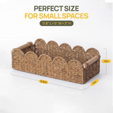 Wickerwise Toilet Paper Storage Basket for Bathroom Countertops