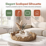 Wickerwise Decorative Seagrass Serving Tray with Handle