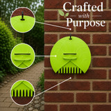 Gardenised Pair of Leaf Scoops Plastic Hand Rake for Yard Cleanup