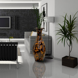 Tall Floor Vase, Traditional Brown home interior Vase, Ceramic Flower Holder Centerpiece for room decor, Livingroom Decor Large Floor Vase, 36-Inch-Tall Vase Tall Floor Vase, Traditional Brown home interior Vase, Ceramic Flower Holder Centerpiece for room decor, Livingroom Decor Large Floor Vase, 36-Inch-Tall Vase