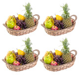 Seagrass Fruit Bread Basket Tray with Handles