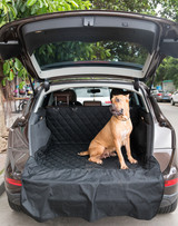 SUV Pet Cargo Liner Trunk Cover Waterproof Non-Slip Washable Material, Extra Long Size Universal Fit with Bumper Flap 80” x 52”
