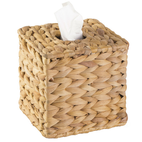 Water Hyacinth Wicker Tissue Box Cover