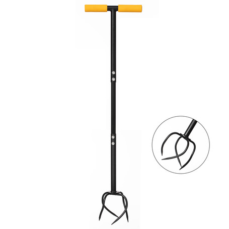 Gardenised 40-inch Lawn Twist Tiller - Soil Aerating Tool for Lawn Care, Yard and Garden Health - Perfect for Compact Soil, Grass Aeration, Lawn Revitalization with Comfortable Soft Sponge Grip