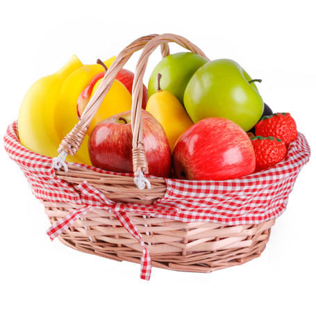 Oval Willow Basket with Double Drop Down Handles