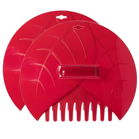 Gardenised Pair of Leaf Scoops Plastic Hand Rake for Yard Cleanup