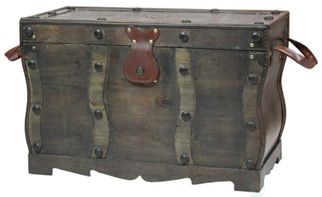 Buy Wholesale QI003033 Pirate Treasure Chest with Leather X