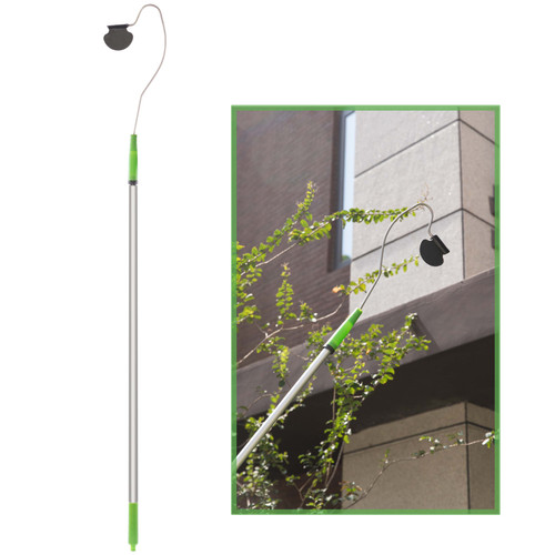 Telescopic Roof Gutter Cleaner Wand with Extendable Pole for Cleaning Leaves & Debris from the Ground